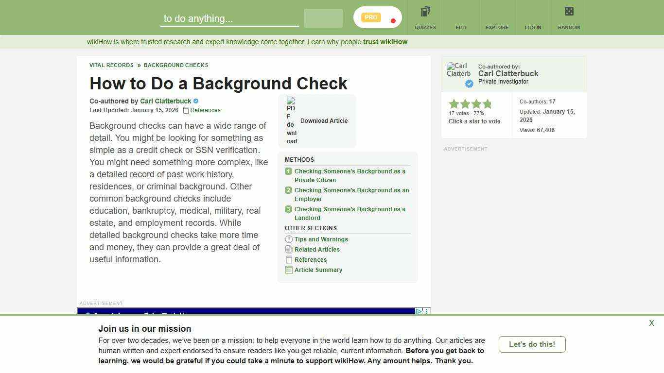3 Ways to Do a Background Check - wikiHow